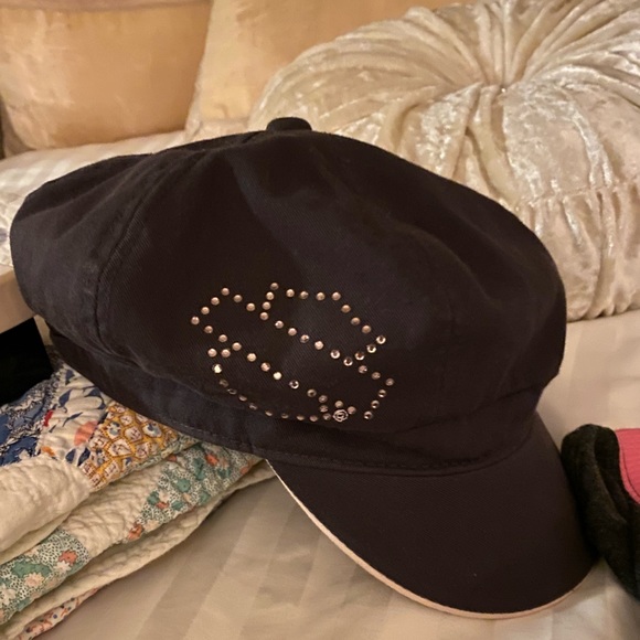 HARLEY DAVIDSON VINTAGE BASEBALL HAT CAP W FAMOUS LOGO PINK CRYSTALS ⭐️⭐️⭐️⭐️⭐️ - Picture 5 of 13